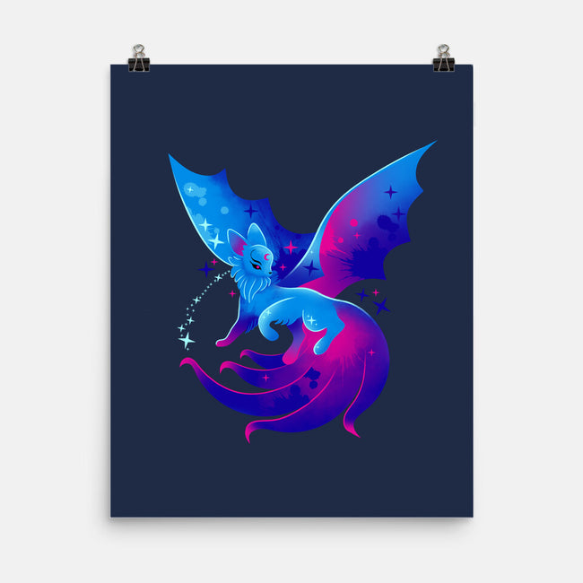 Flying Kitsune-none matte poster-erion_designs