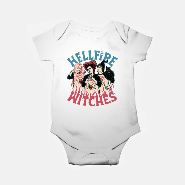 Hellfire Witches-baby basic onesie-momma_gorilla