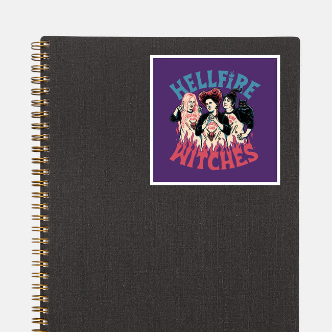 Hellfire Witches-none glossy sticker-momma_gorilla