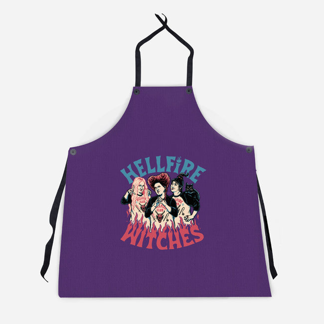 Hellfire Witches-unisex kitchen apron-momma_gorilla