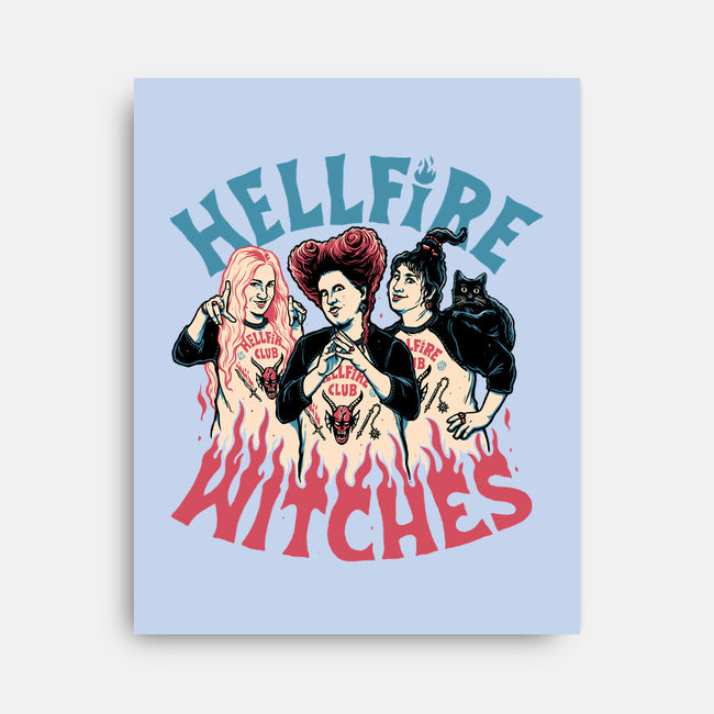Hellfire Witches-none stretched canvas-momma_gorilla
