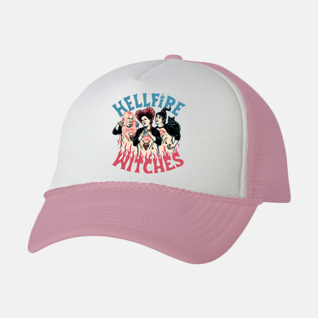 Hellfire Witches-unisex trucker hat-momma_gorilla