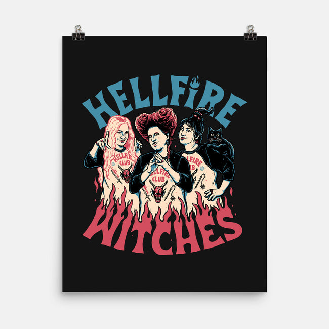 Hellfire Witches-none matte poster-momma_gorilla