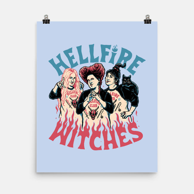 Hellfire Witches-none matte poster-momma_gorilla