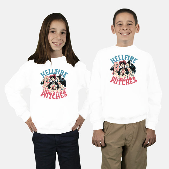 Hellfire Witches-youth crew neck sweatshirt-momma_gorilla