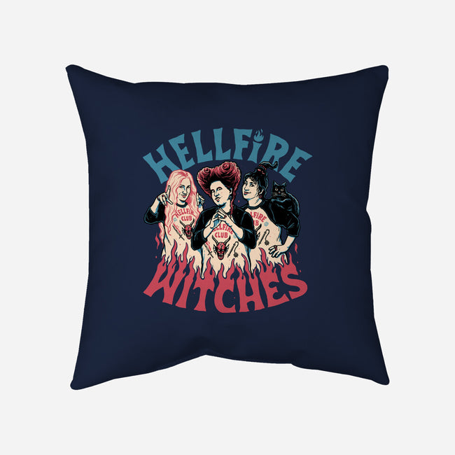 Hellfire Witches-none removable cover w insert throw pillow-momma_gorilla