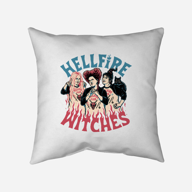 Hellfire Witches-none removable cover w insert throw pillow-momma_gorilla