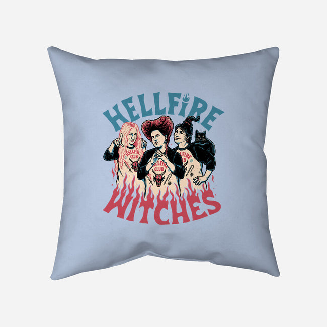 Hellfire Witches-none removable cover throw pillow-momma_gorilla