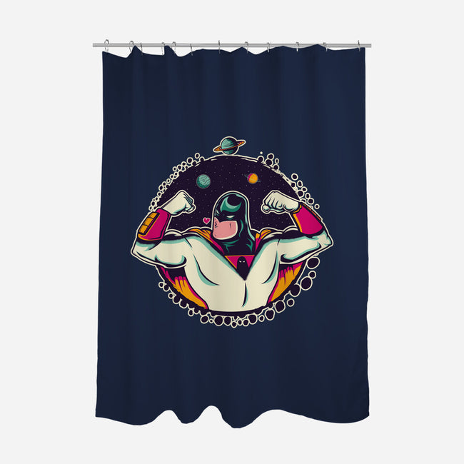 Space Ghost Love-none polyester shower curtain-Thiagor6