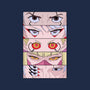 Cyberpunk Eyes-womens v-neck tee-Zody