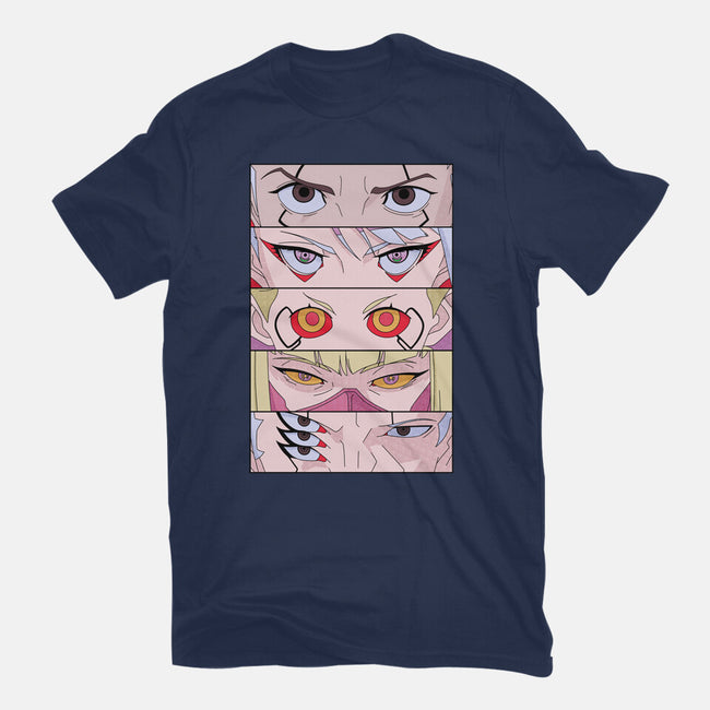 Cyberpunk Eyes-womens fitted tee-Zody