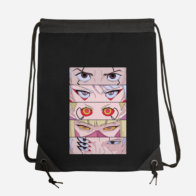 Cyberpunk Eyes-none drawstring bag-Zody