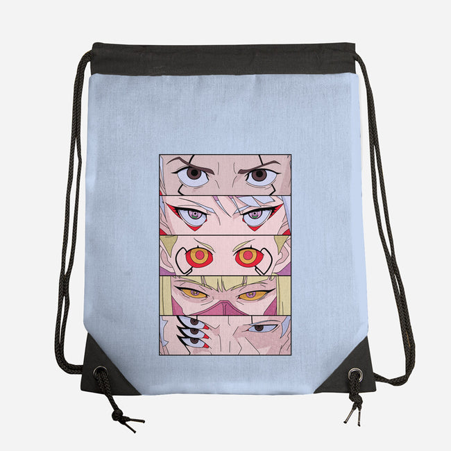 Cyberpunk Eyes-none drawstring bag-Zody