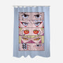 Cyberpunk Eyes-none polyester shower curtain-Zody
