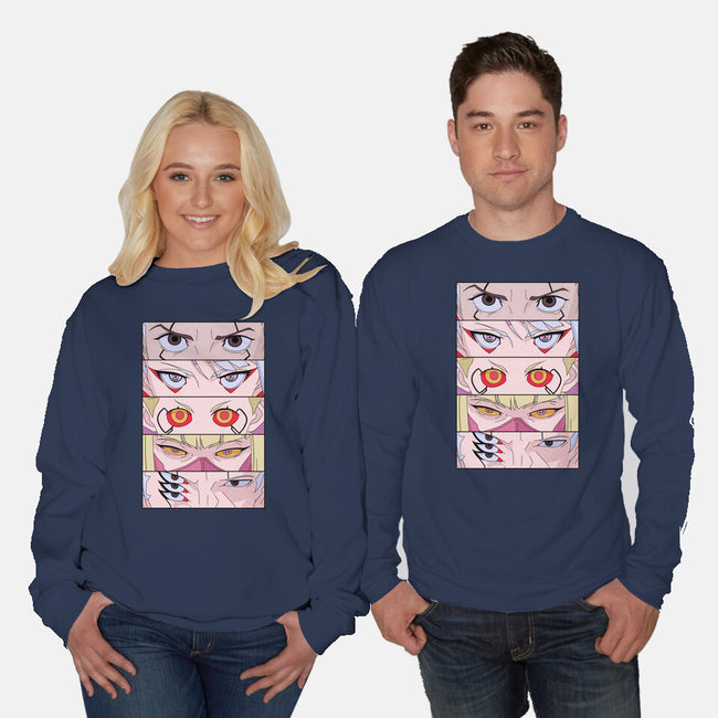 Cyberpunk Eyes-unisex crew neck sweatshirt-Zody