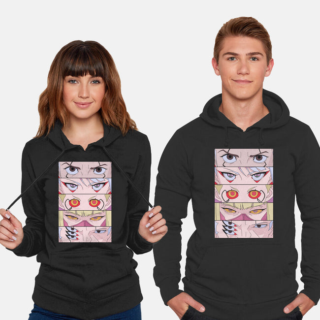 Cyberpunk Eyes-unisex pullover sweatshirt-Zody