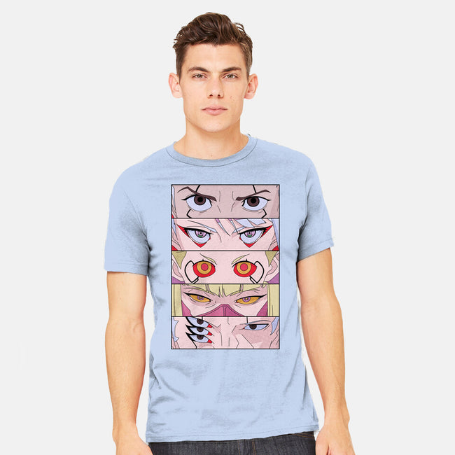 Cyberpunk Eyes-mens heavyweight tee-Zody