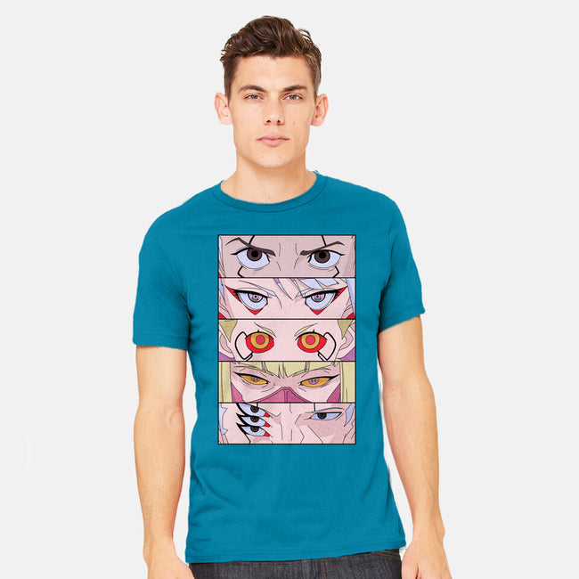 Cyberpunk Eyes-mens heavyweight tee-Zody