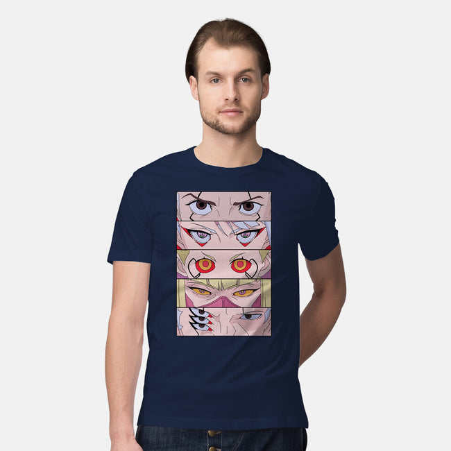 Cyberpunk Eyes-mens premium tee-Zody