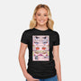 Cyberpunk Eyes-womens fitted tee-Zody