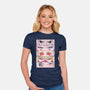 Cyberpunk Eyes-womens fitted tee-Zody