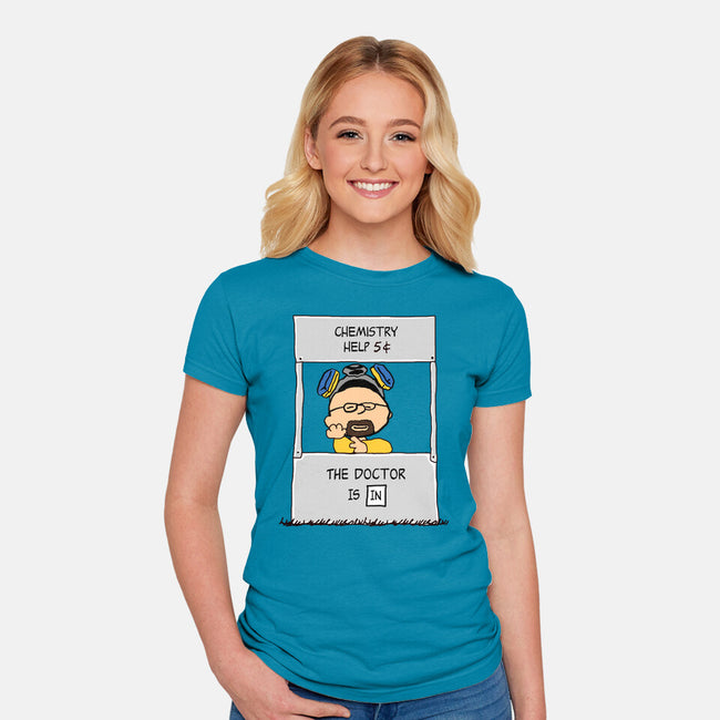 Chemistry Help-womens fitted tee-Melonseta
