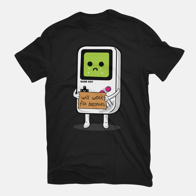 Will Work For Batteries-unisex basic tee-Melonseta