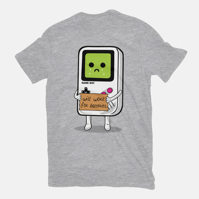 Will Work For Batteries-mens basic tee-Melonseta