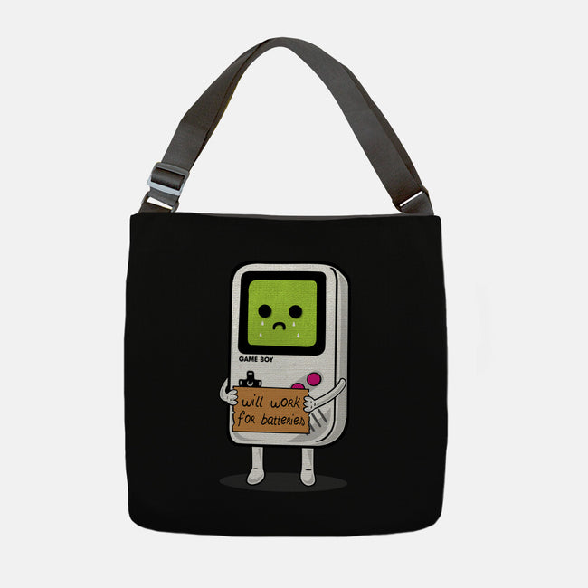 Will Work For Batteries-none adjustable tote bag-Melonseta