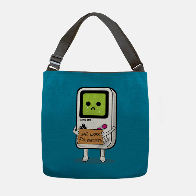 Will Work For Batteries-none adjustable tote bag-Melonseta
