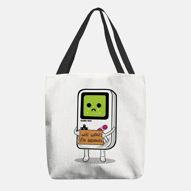 Will Work For Batteries-none basic tote bag-Melonseta