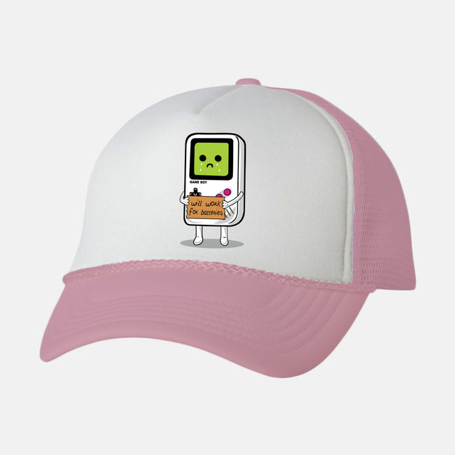 Will Work For Batteries-unisex trucker hat-Melonseta