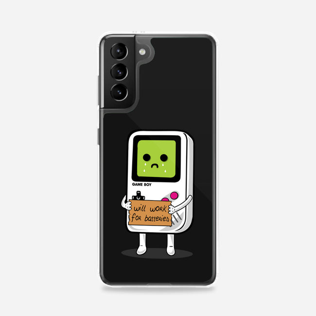 Will Work For Batteries-samsung snap phone case-Melonseta
