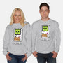 Will Work For Batteries-unisex crew neck sweatshirt-Melonseta