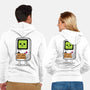 Will Work For Batteries-unisex zip-up sweatshirt-Melonseta