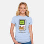 Will Work For Batteries-womens fitted tee-Melonseta