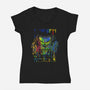 Hunter Vision-womens v-neck tee-clingcling