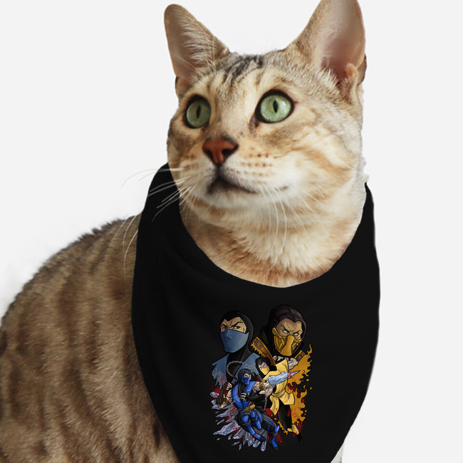 Fatality-cat bandana pet collar-Conjura Geek
