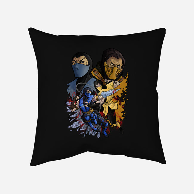 Fatality-none removable cover throw pillow-Conjura Geek