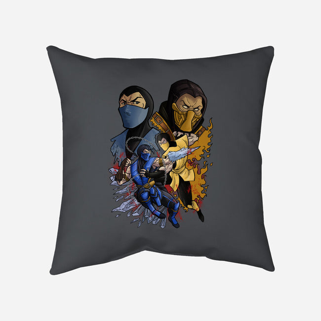 Fatality-none removable cover throw pillow-Conjura Geek