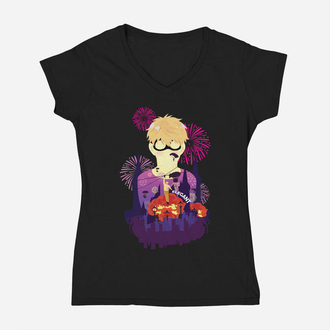 Forger Spy-womens v-neck tee-SwensonaDesigns