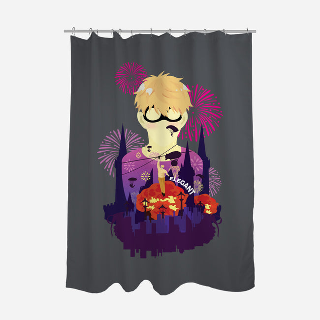 Forger Spy-none polyester shower curtain-SwensonaDesigns