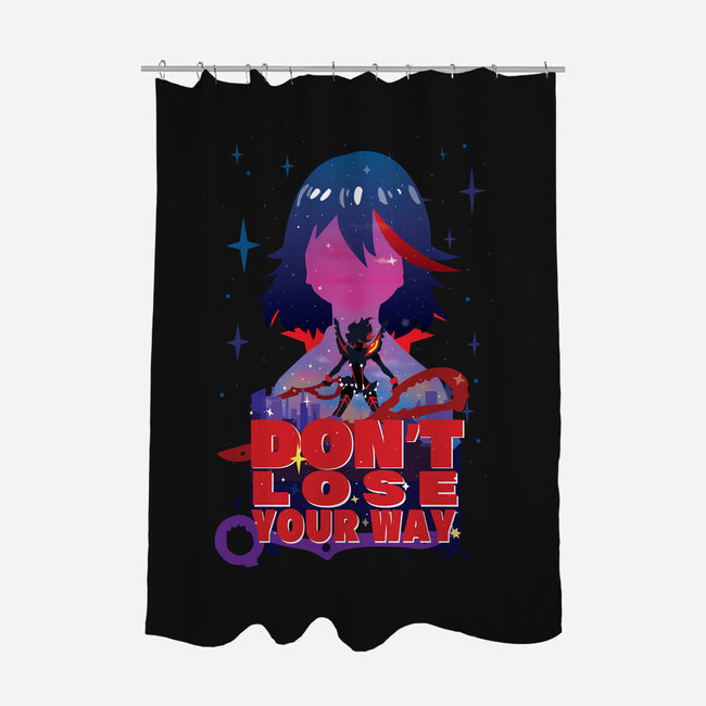 Don't Lose Your Way-none polyester shower curtain-SwensonaDesigns