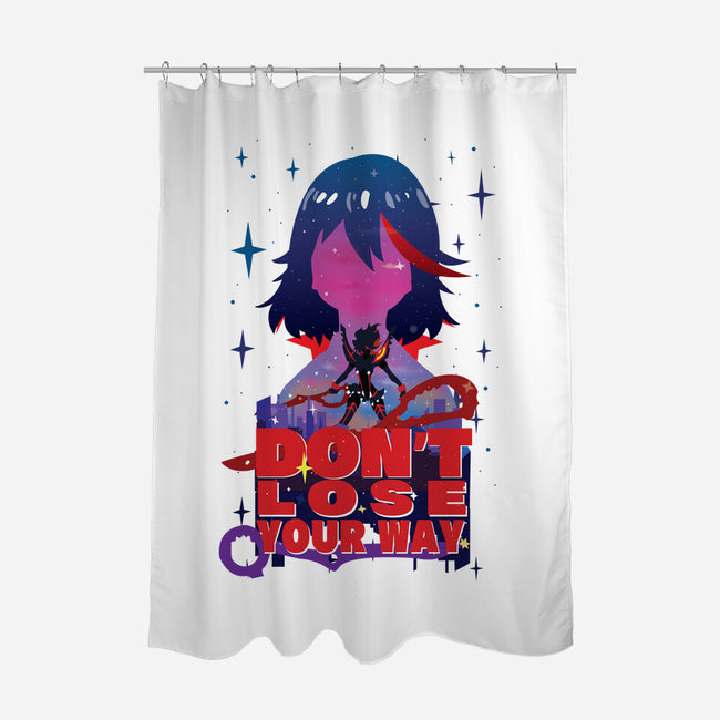 Don't Lose Your Way-none polyester shower curtain-SwensonaDesigns