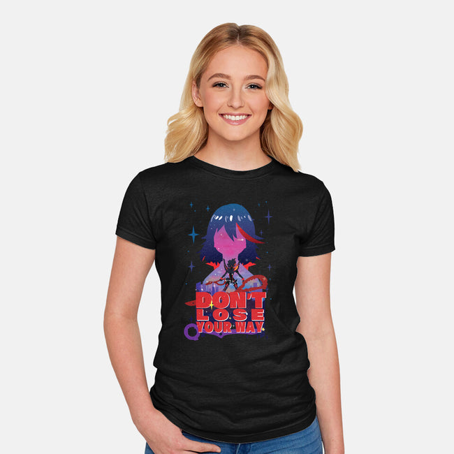 Don't Lose Your Way-womens fitted tee-SwensonaDesigns