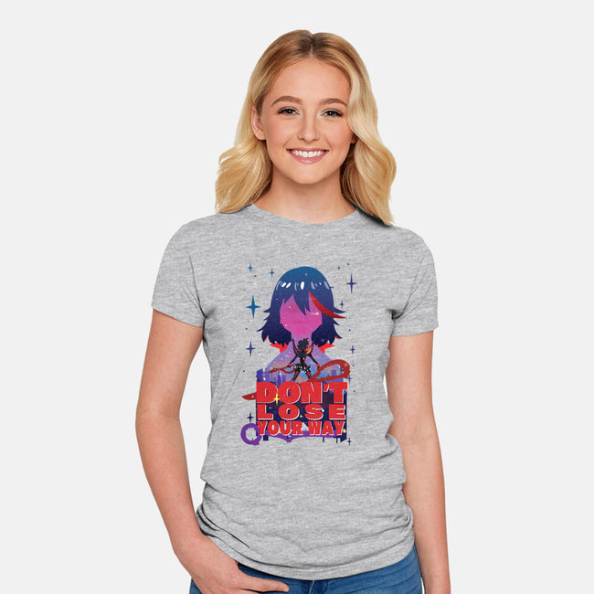 Don't Lose Your Way-womens fitted tee-SwensonaDesigns