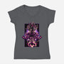 Attack Of The Beast Gohan-womens v-neck tee-hypertwenty
