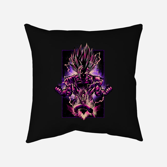 Attack Of The Beast Gohan-none removable cover w insert throw pillow-hypertwenty