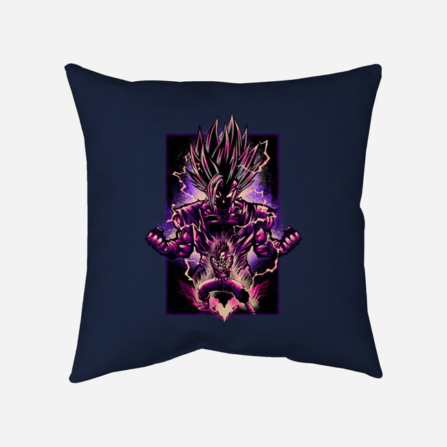 Attack Of The Beast Gohan-none removable cover w insert throw pillow-hypertwenty