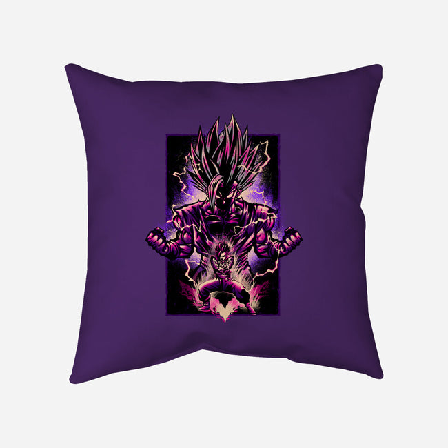 Attack Of The Beast Gohan-none removable cover w insert throw pillow-hypertwenty